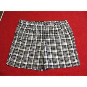 HARBOR BAY MENS BLACK AND WHITE SHORTS SIZE 50 BIG AND TALL